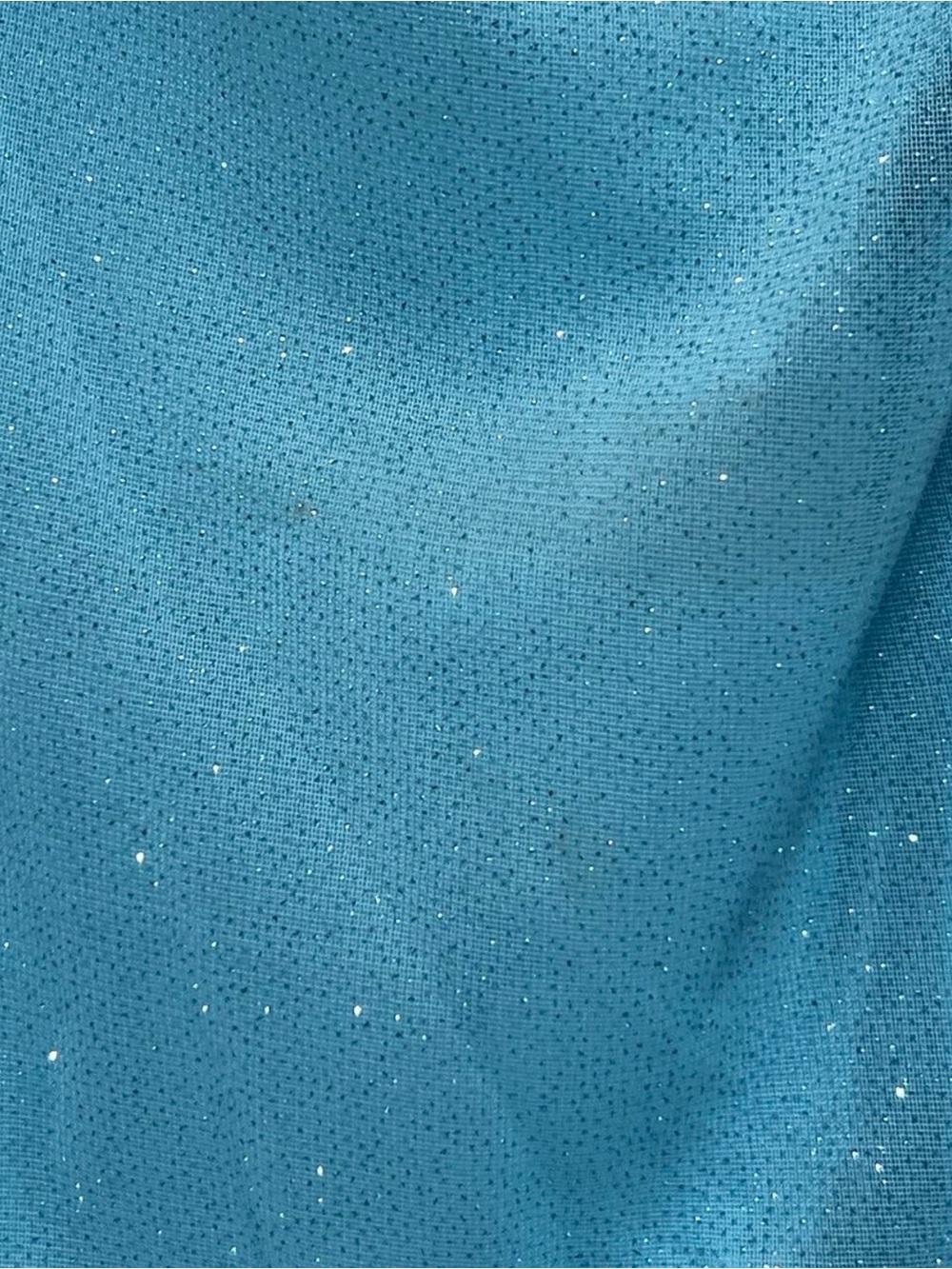 Vintage Ice Blue Spaghetti Strap Evening Gown - Picture 6 of 6